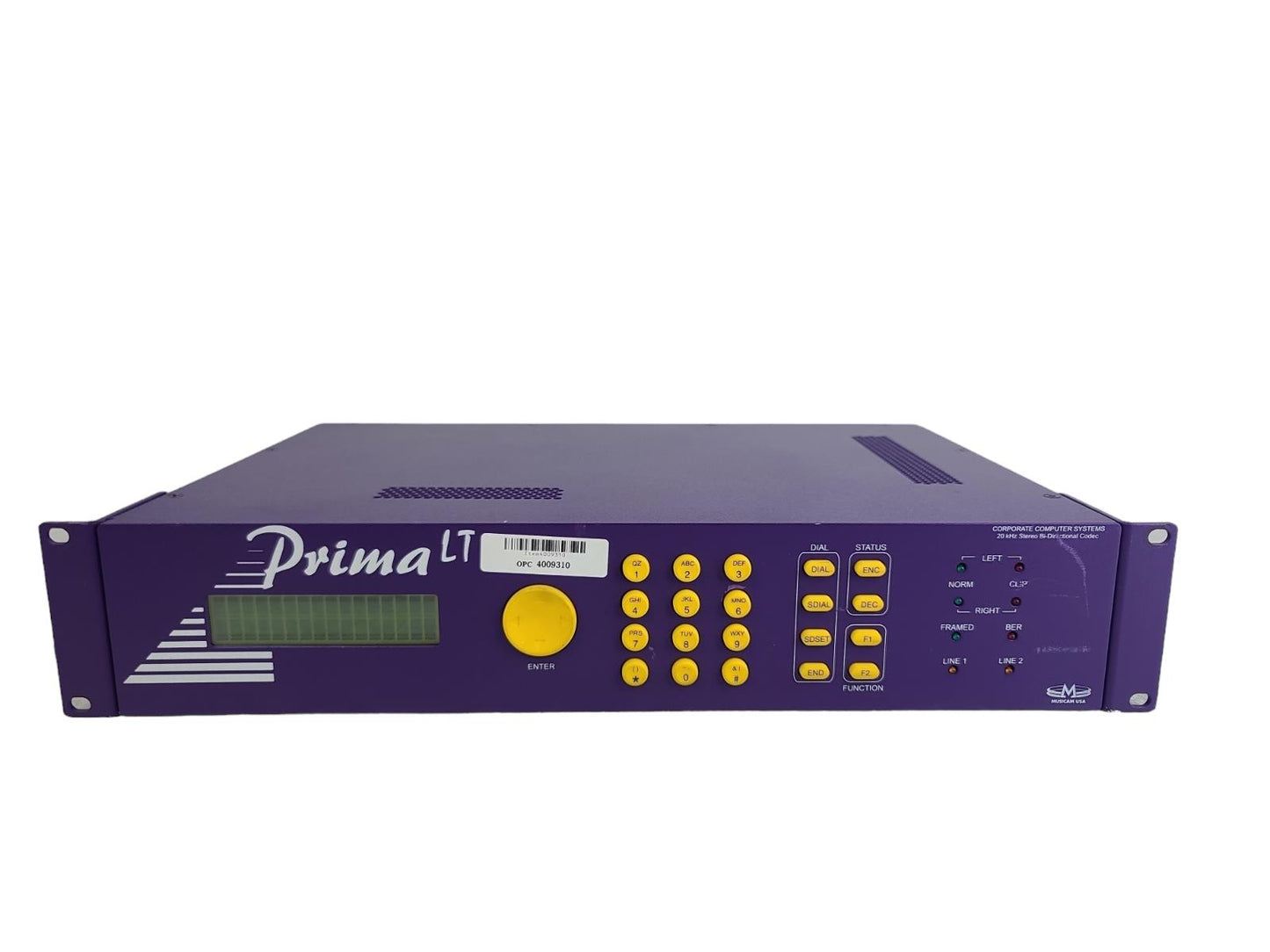 Musicam Prima LT Corporate Computer Systems 20 kHz Stereo Bi-directional Codec