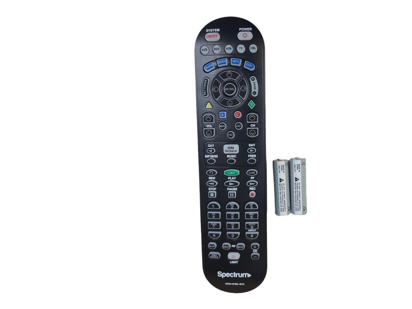 Lot of 40 Spectrum UR5U-8780L-BHA Remote Clikr-5 Cable Remote Control - New