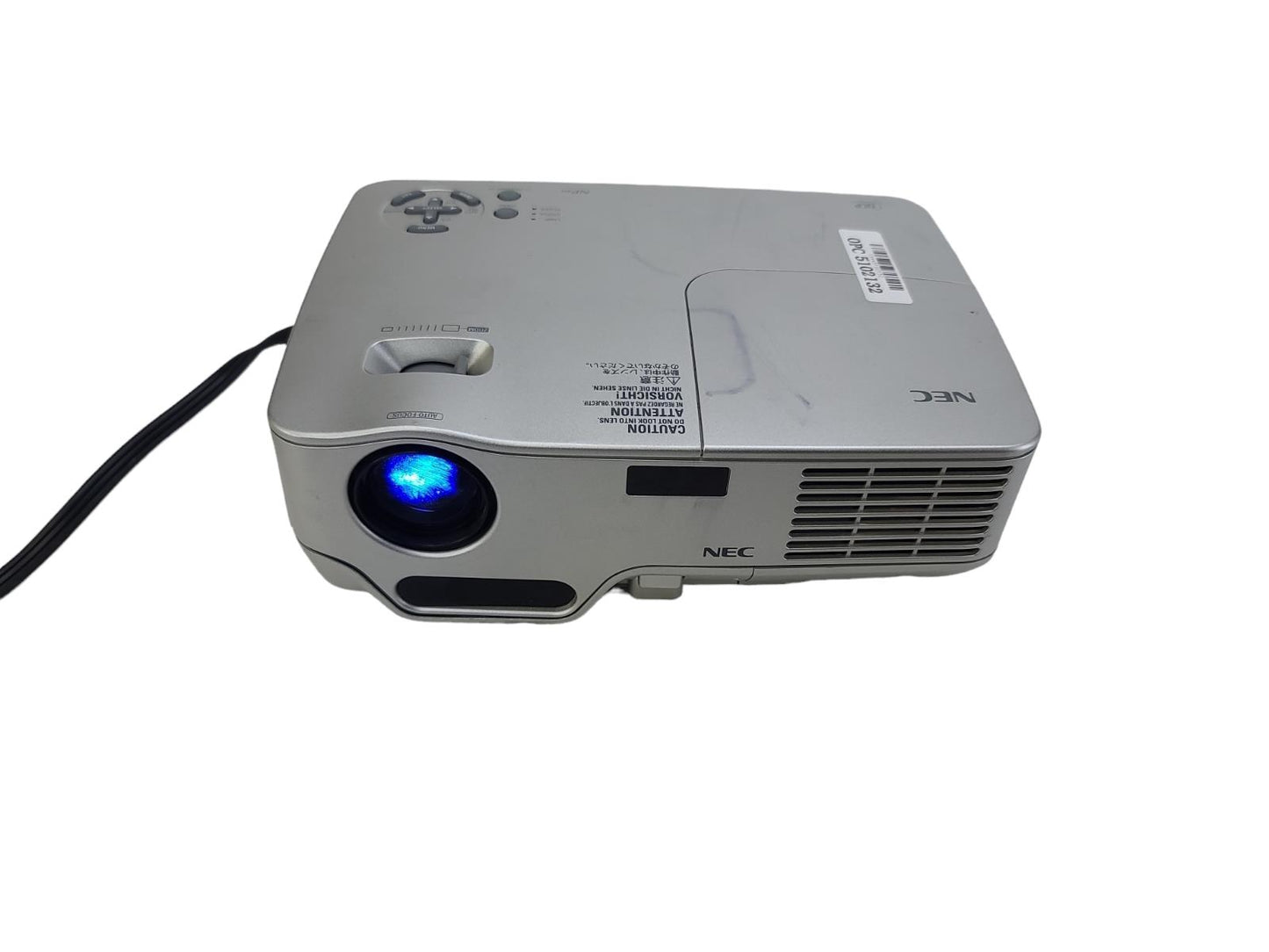 NEC NP40 DLP Portable Lightweight Projector 1080i 2200 ANSI 859 Lamp Hours Used