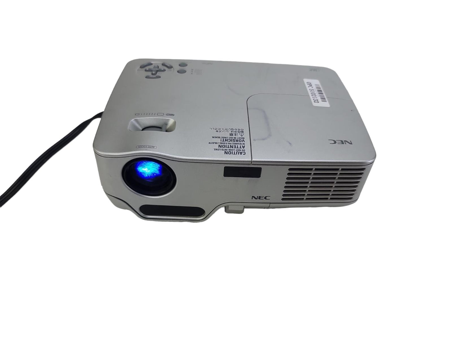 NEC NP40 DLP Portable Lightweight Projector 1080i 2200 ANSI 859 Lamp Hours Used