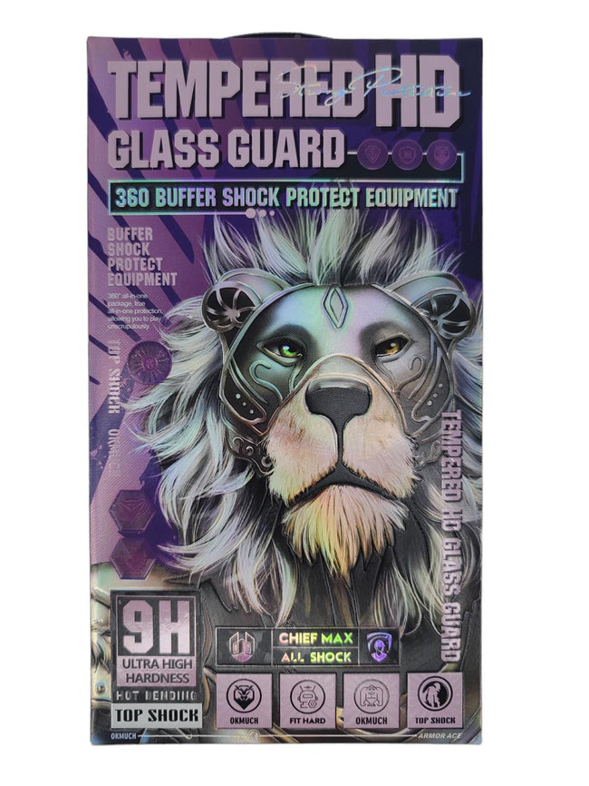 Large Arc Glass Guard 360 Buffer Shock IPhone 15 Pro Max Full Screen Protector