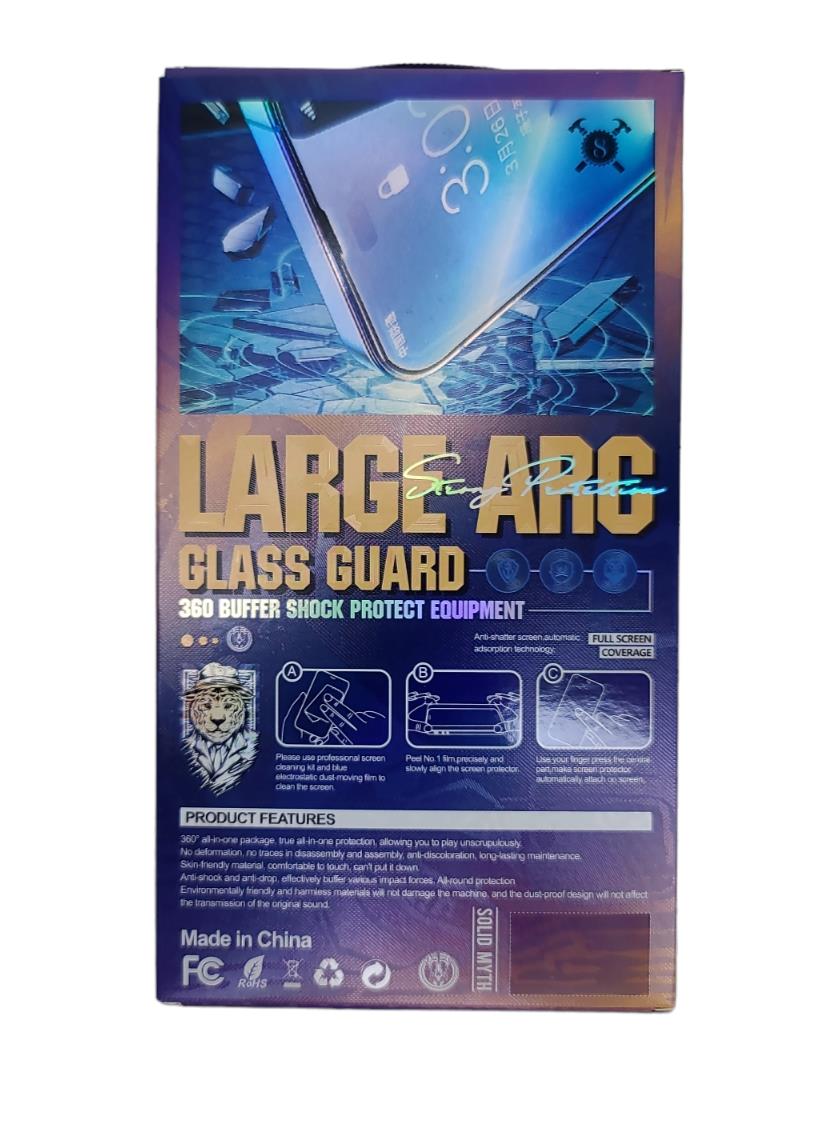 Large Arc Glass Guard 360 Buffer Shock IPhone 14 Pro Max Full Screen Protector