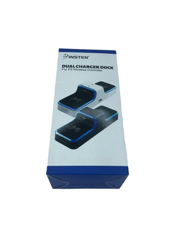 Insten Charging Station for PS5 Controller - Dual Charger & Dock with LED - NEW