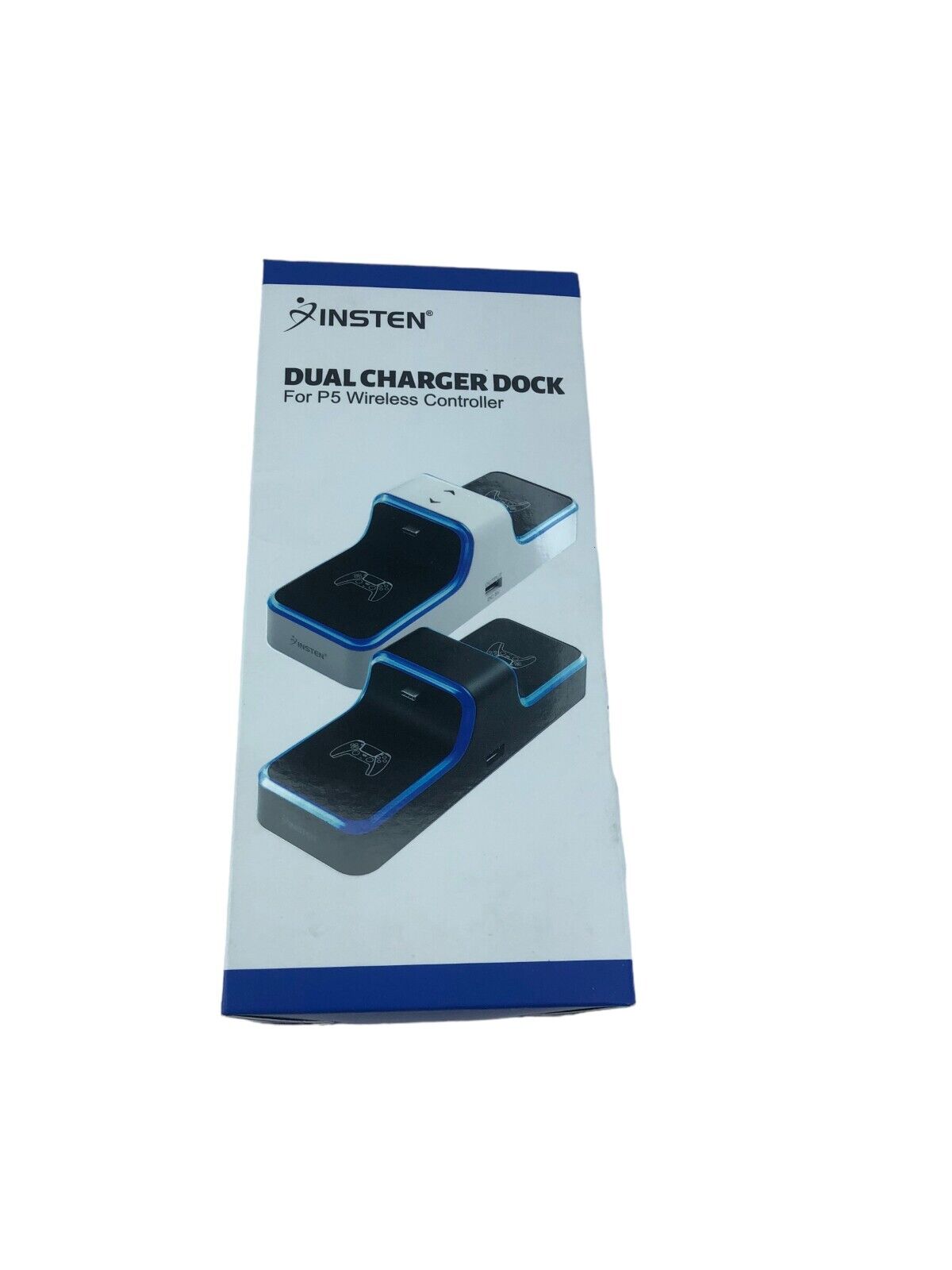 Insten Charging Station for PS5 Controller - Dual Charger & Dock with LED - NEW