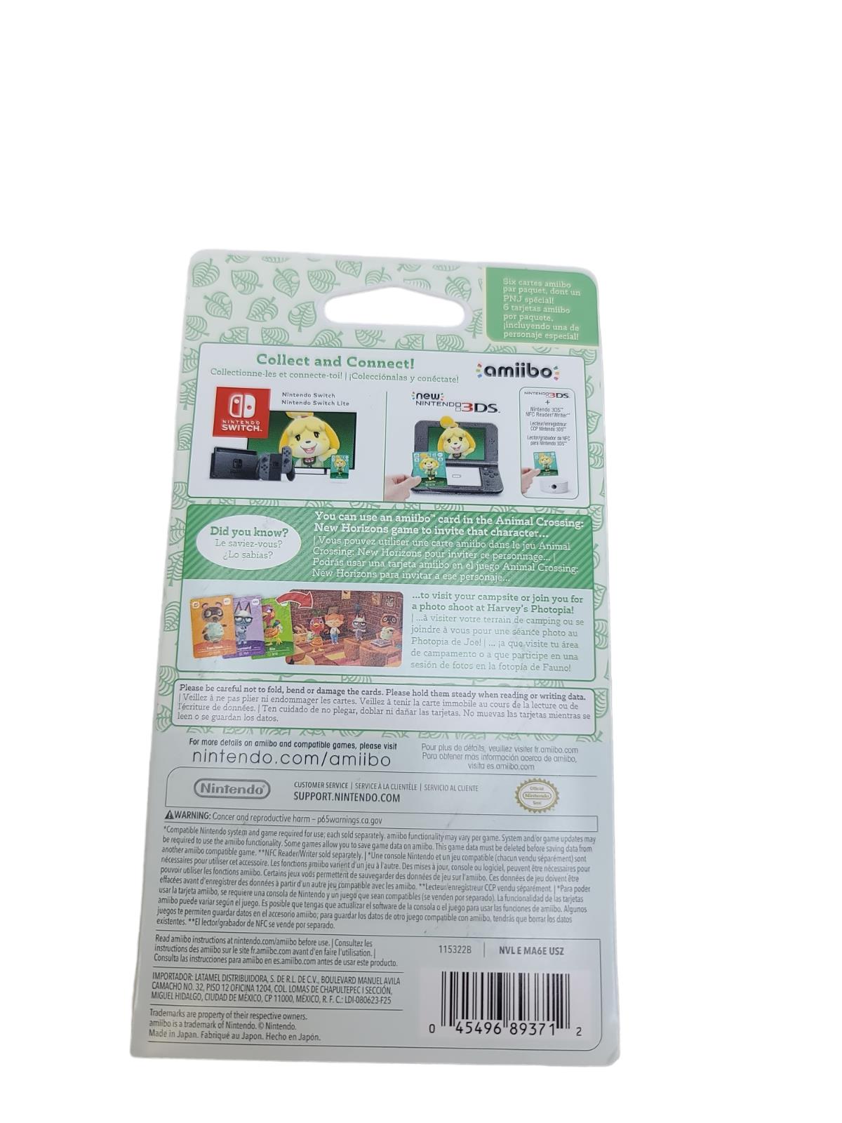 【Brand New】Nintendo Animal Crossing amiibo Cards - Series 5 (6 Card Pack)