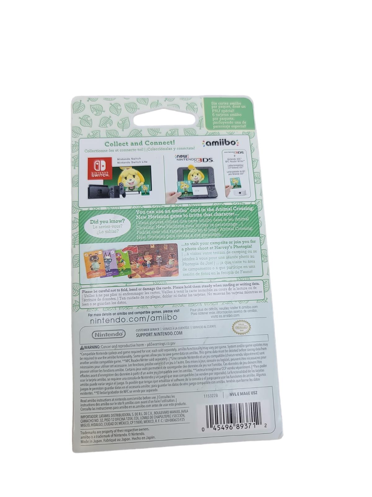 【Brand New】Nintendo Animal Crossing amiibo Cards - Series 5 (6 Card Pack)