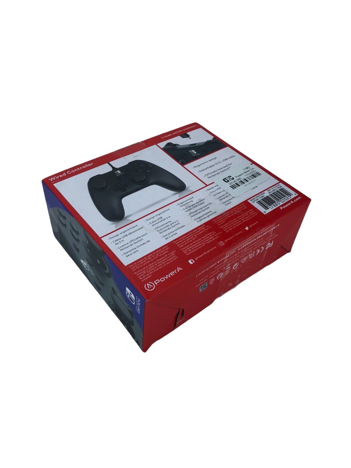 PowerA Wired Controller for Nintendo Switch (Black) New