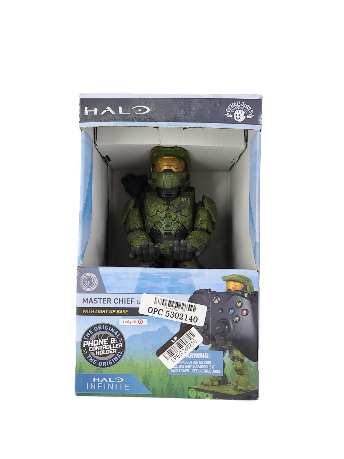 HALO Infinite Master Chief Controller Stand Cable Guys Light Up Base New in Box