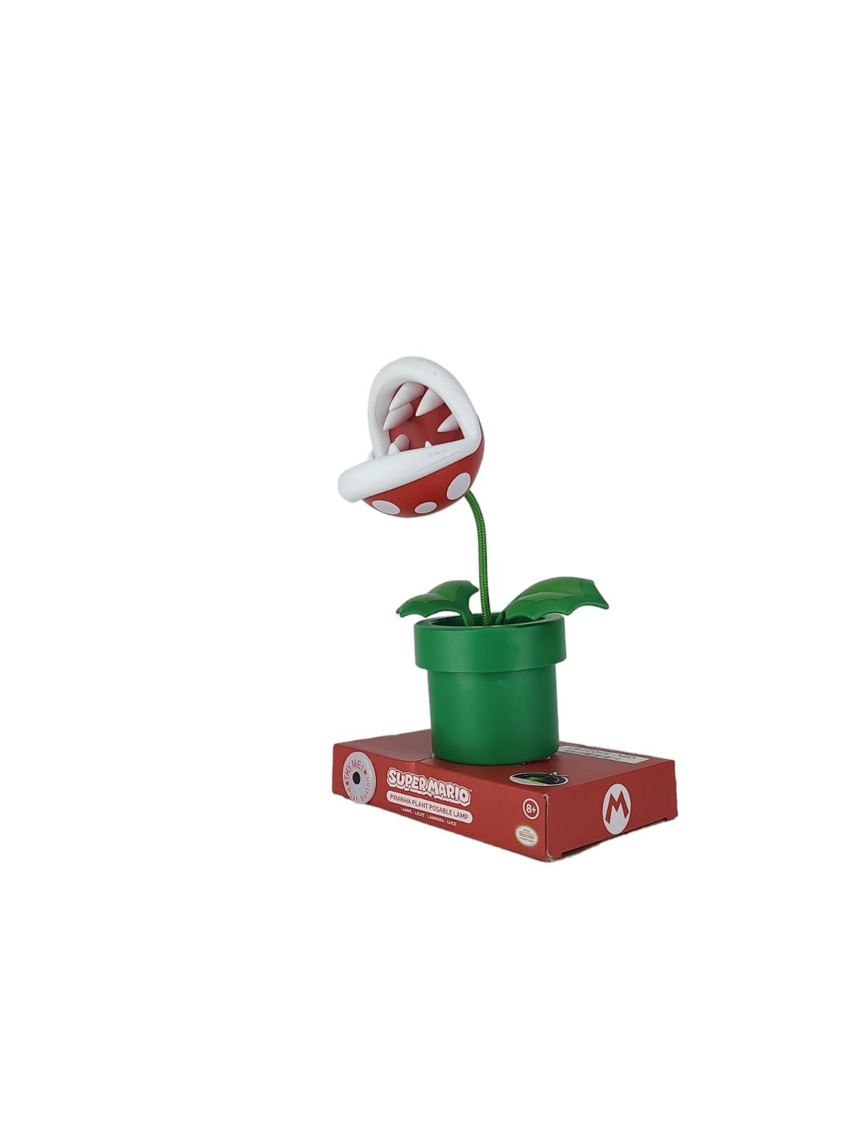 Super Mario Paladone Nintendo Piranha Plant Posable LED kid's desk lamp light