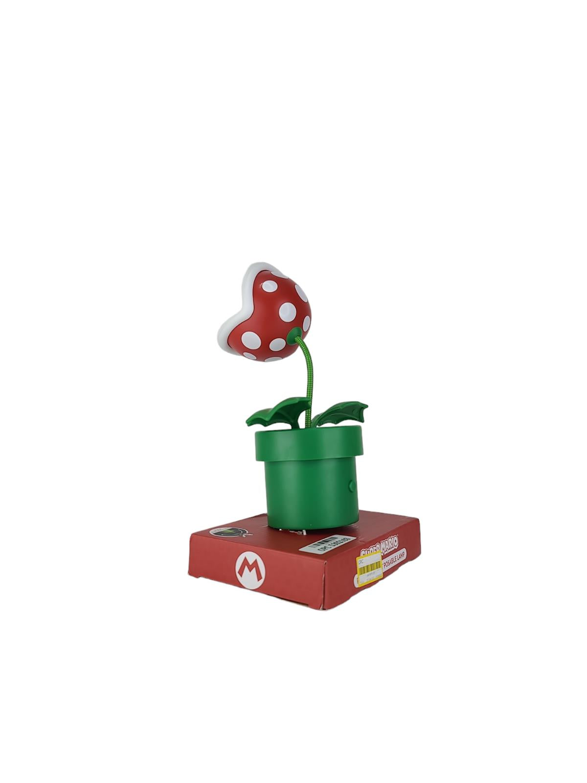 Super Mario Paladone Nintendo Piranha Plant Posable LED kid's desk lamp light