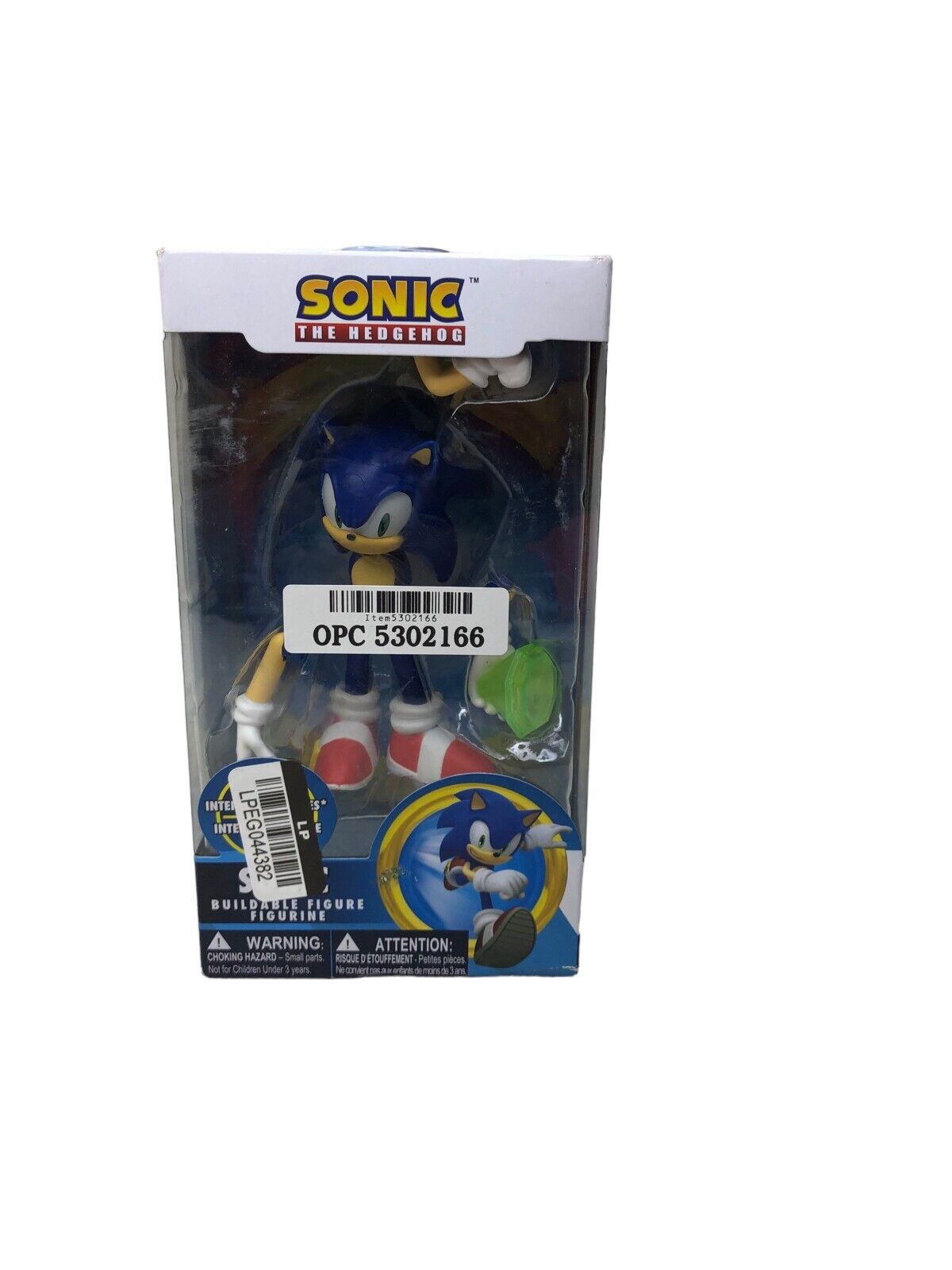 Sonic The Hedgehog Sonic Buildable Action Figure Figurine, Just Toys New