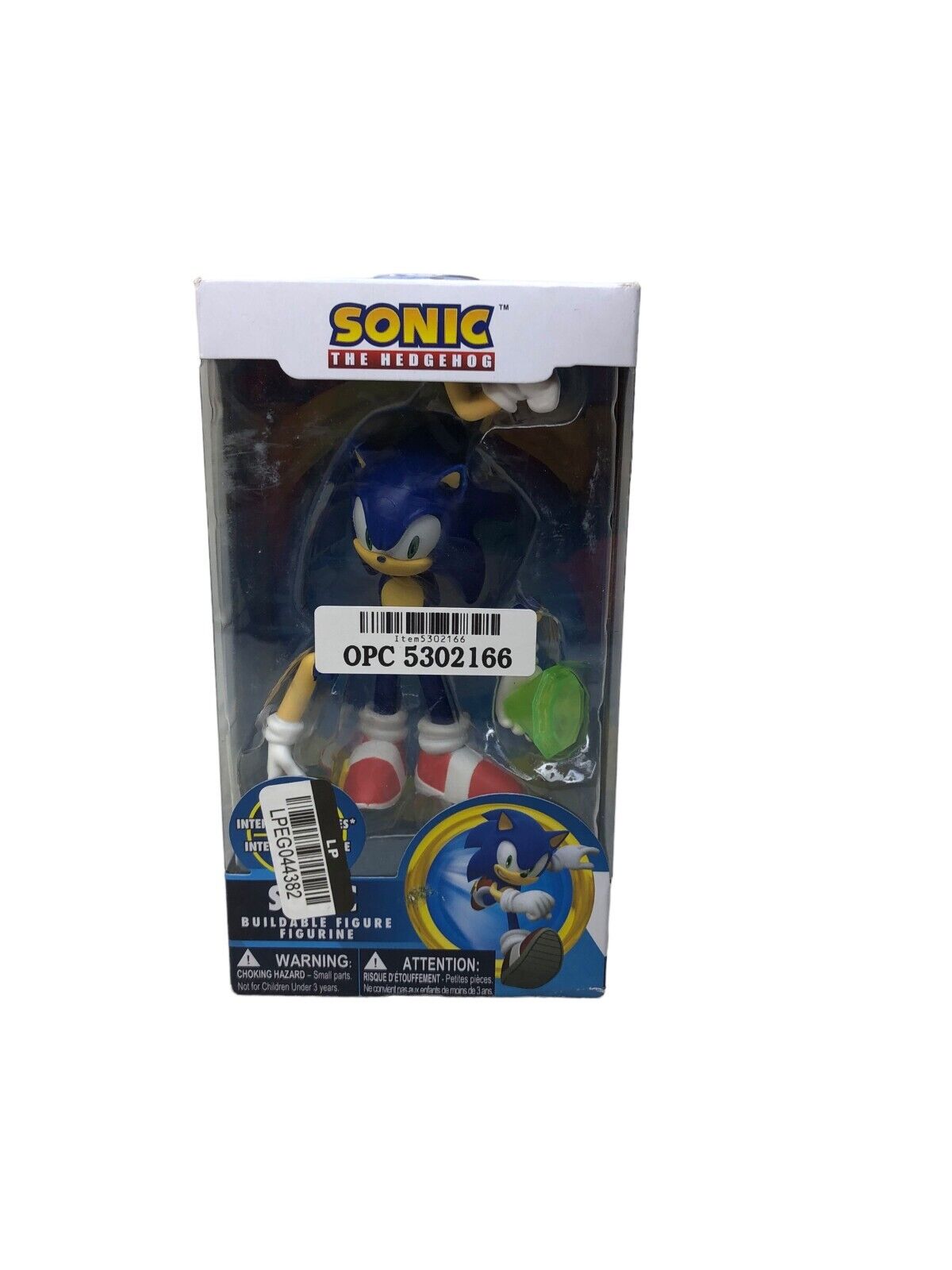 Sonic The Hedgehog Sonic Buildable Action Figure Figurine, Just Toys New