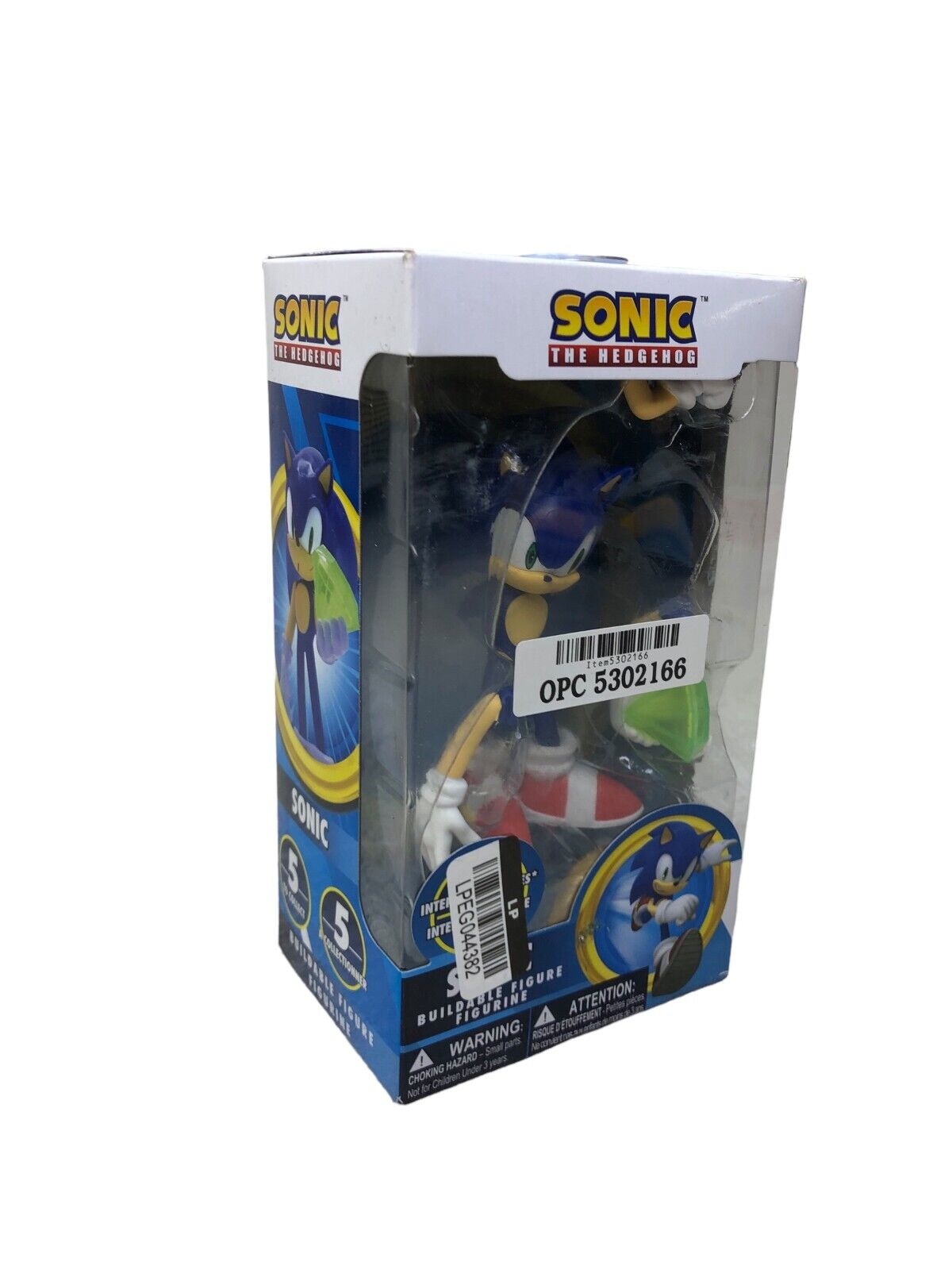 Sonic The Hedgehog Sonic Buildable Action Figure Figurine, Just Toys New