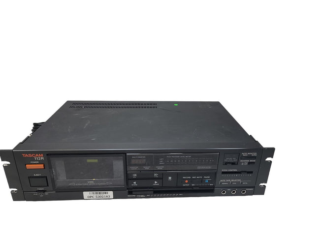 Tascam 112 Rack Mount Cassette Player Dolby B-C NR HX Pro MPX Filter Used Works