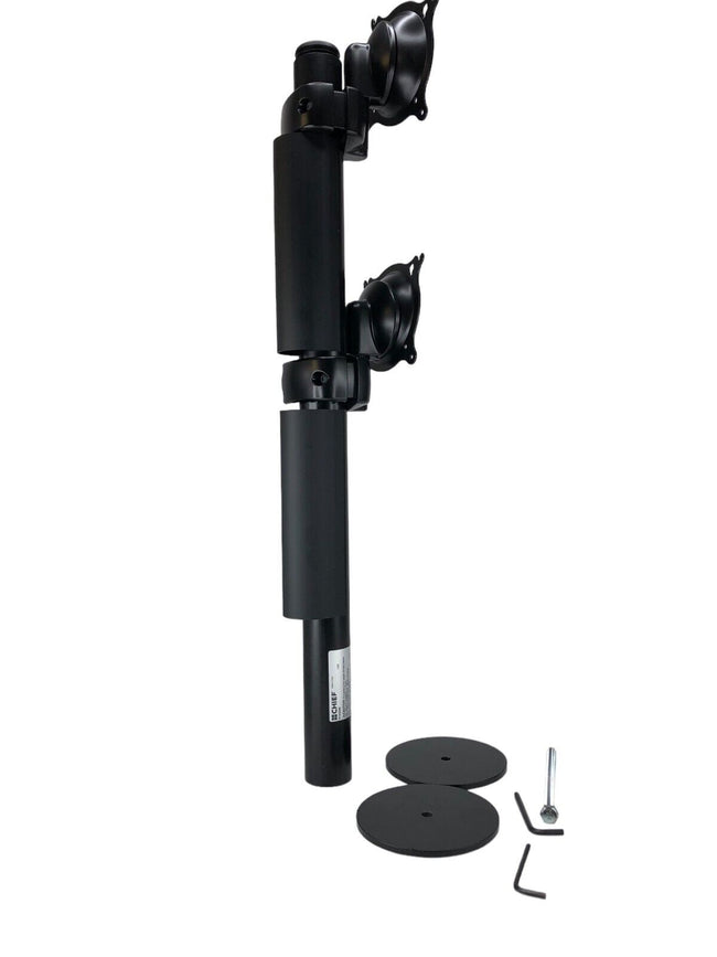 Chief Flat Panel Dual Vertical Monitor Table Stand - Black KTP230B