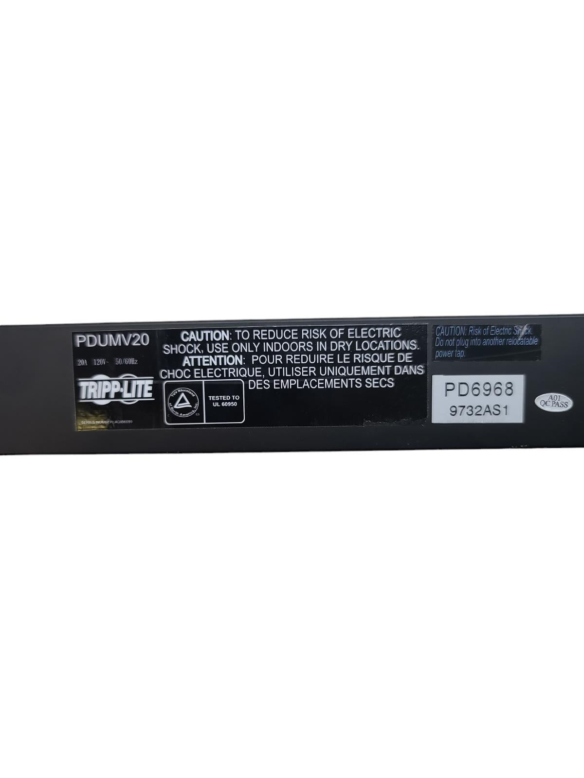 Tripplite PDUMV30HVNET 24A 208/230v, Switched PDU, AGPD7898