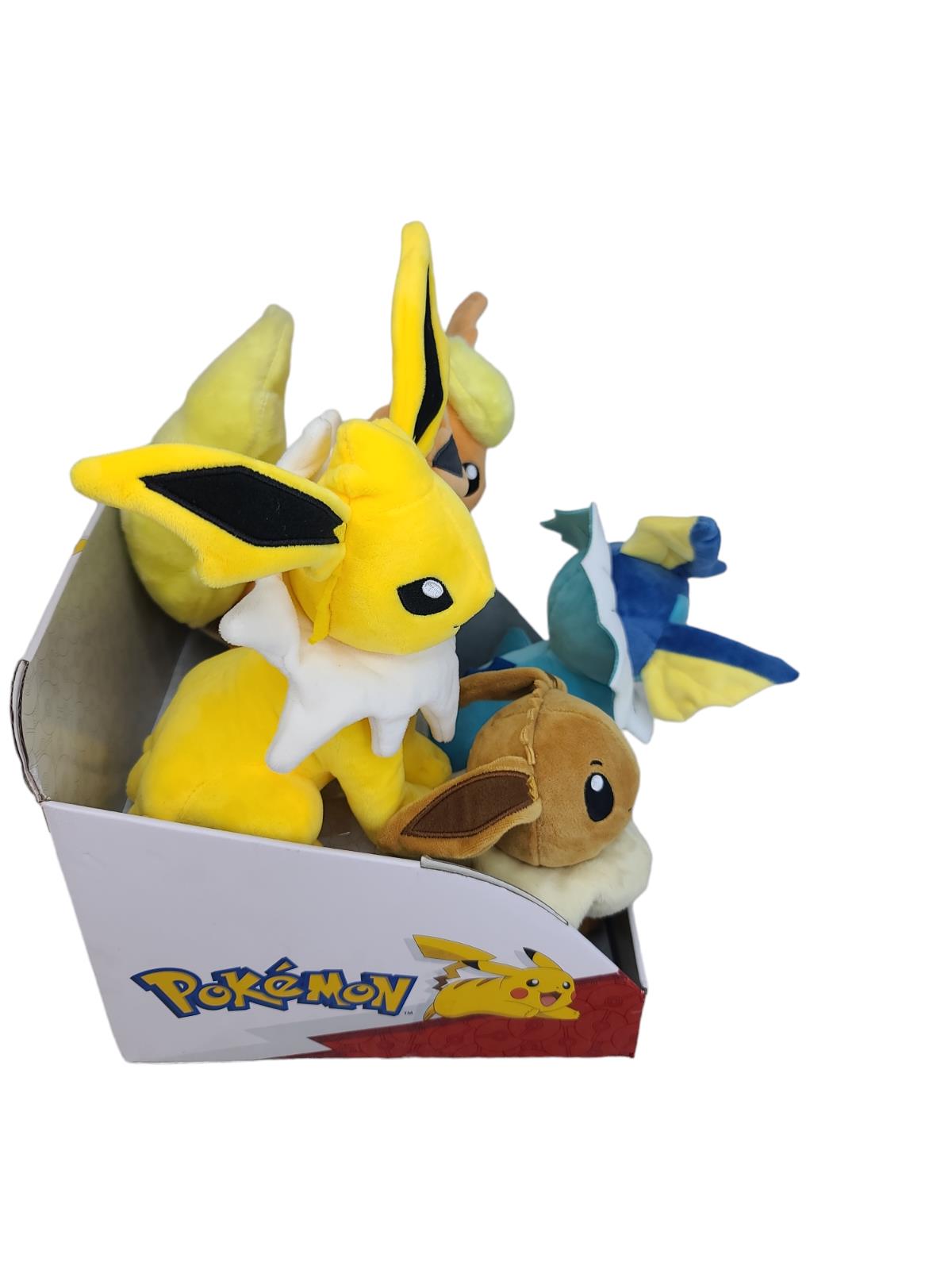 Pokemon Eevee Plush Collection 4-Pack Jolteon Flareon Vaporeon 10” - NEW