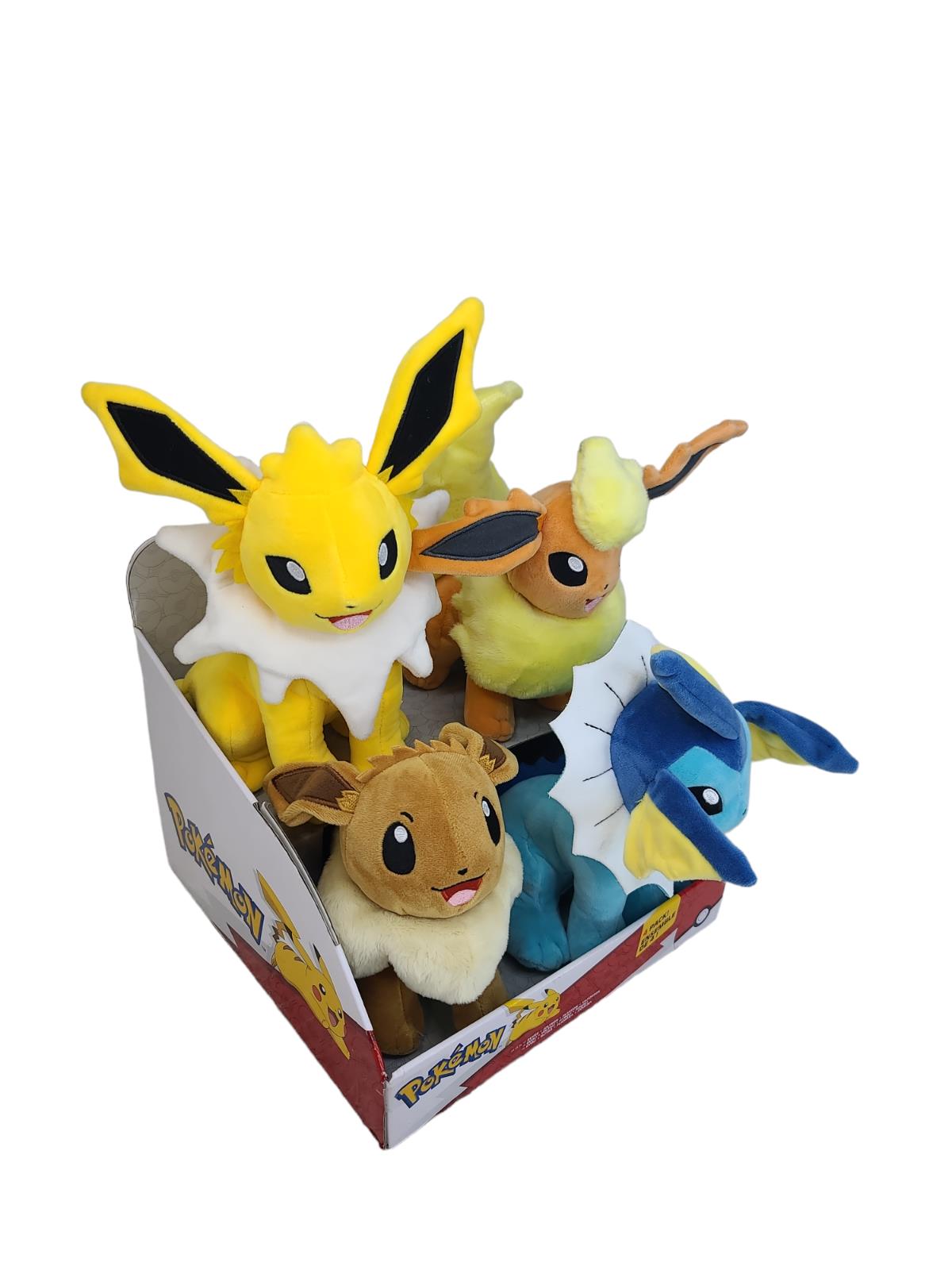 Pokemon Eevee Plush Collection 4-Pack Jolteon Flareon Vaporeon 10” - NEW