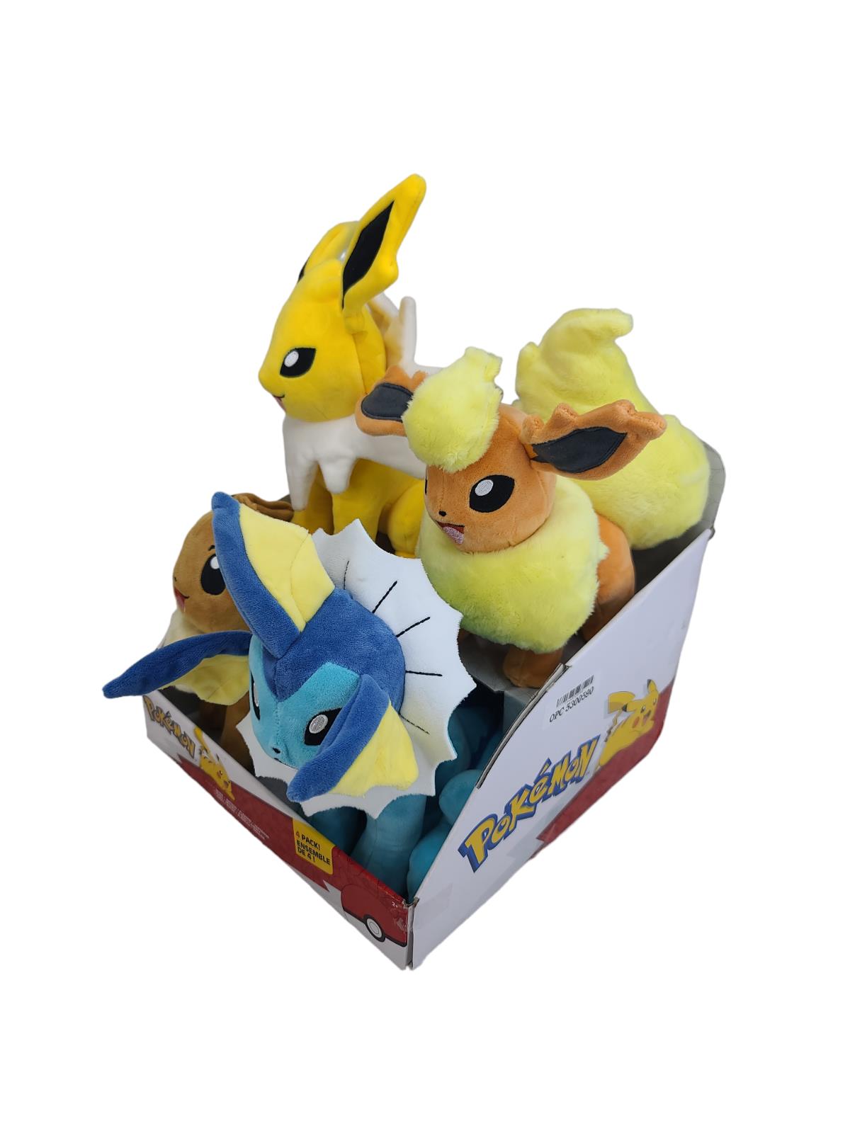 Pokemon Eevee Plush Collection 4-Pack Jolteon Flareon Vaporeon 10” - NEW