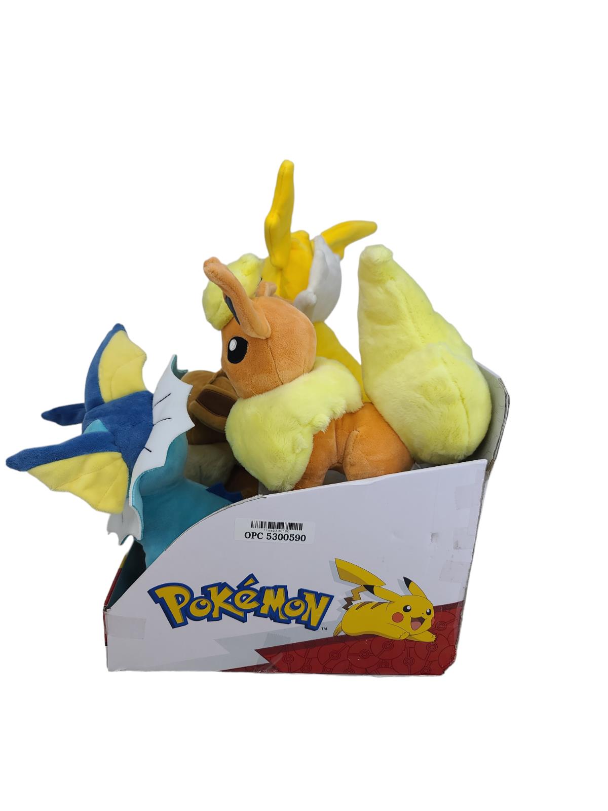 Pokemon Eevee Plush Collection 4-Pack Jolteon Flareon Vaporeon 10” - NEW