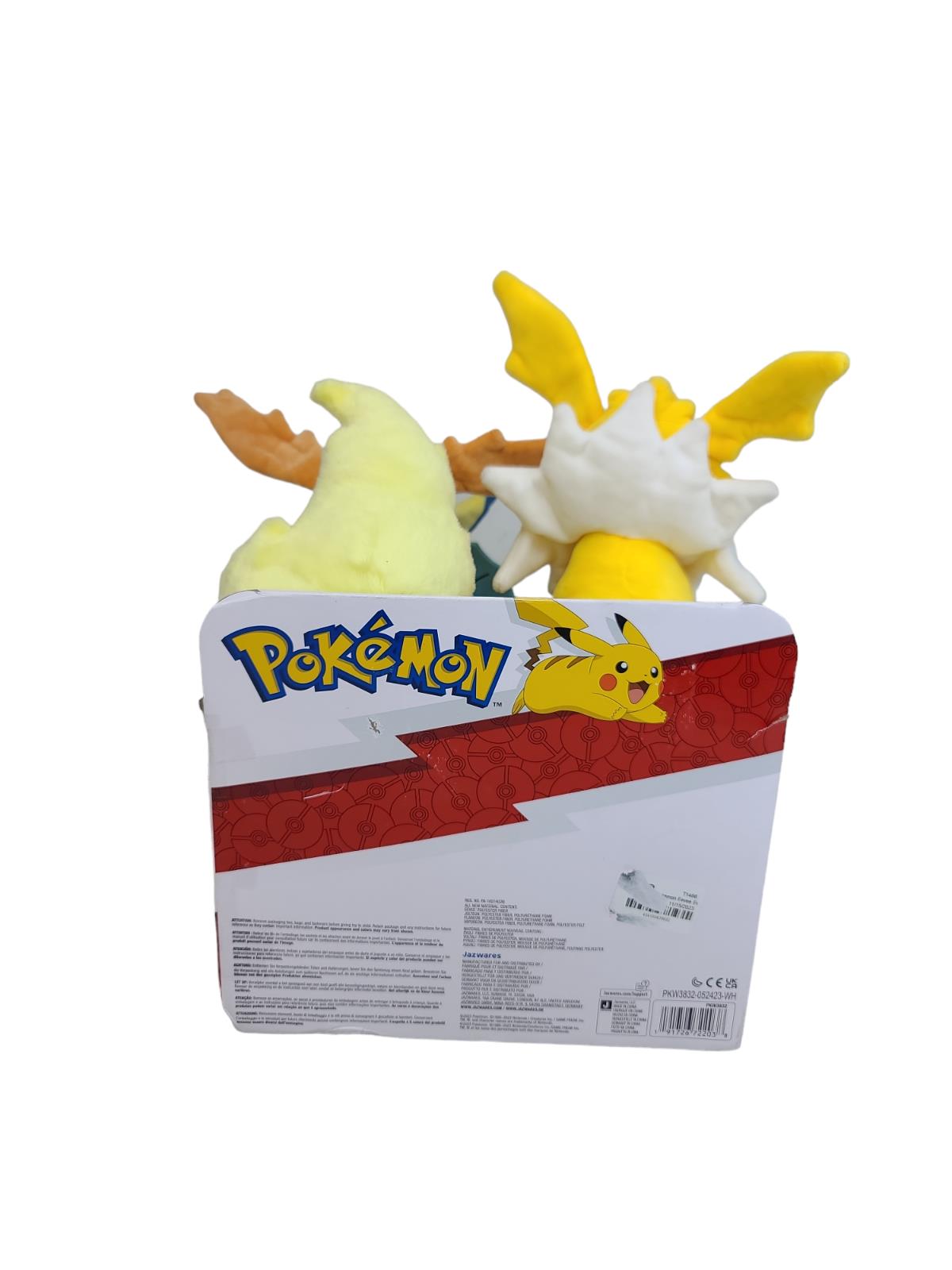 Pokemon Eevee Plush Collection 4-Pack Jolteon Flareon Vaporeon 10” - NEW