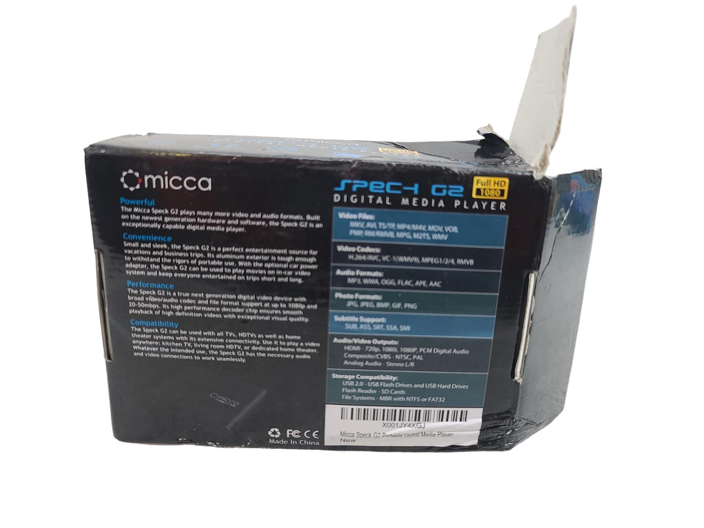 Micca Speck G2 1080p Full-HD Digital Media Player HDMI USB SD/SDHC