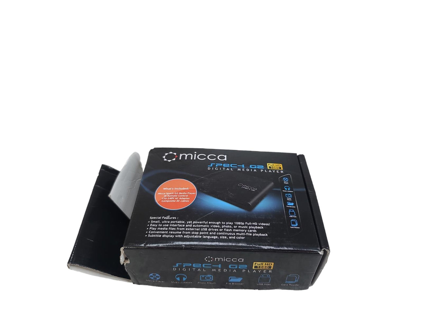 Micca Speck G2 1080p Full-HD Digital Media Player HDMI USB SD/SDHC