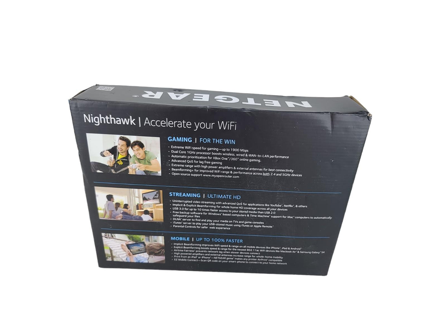 NETGEAR Nighthawk R7000 Smart WiFi Wireless Router AC1900