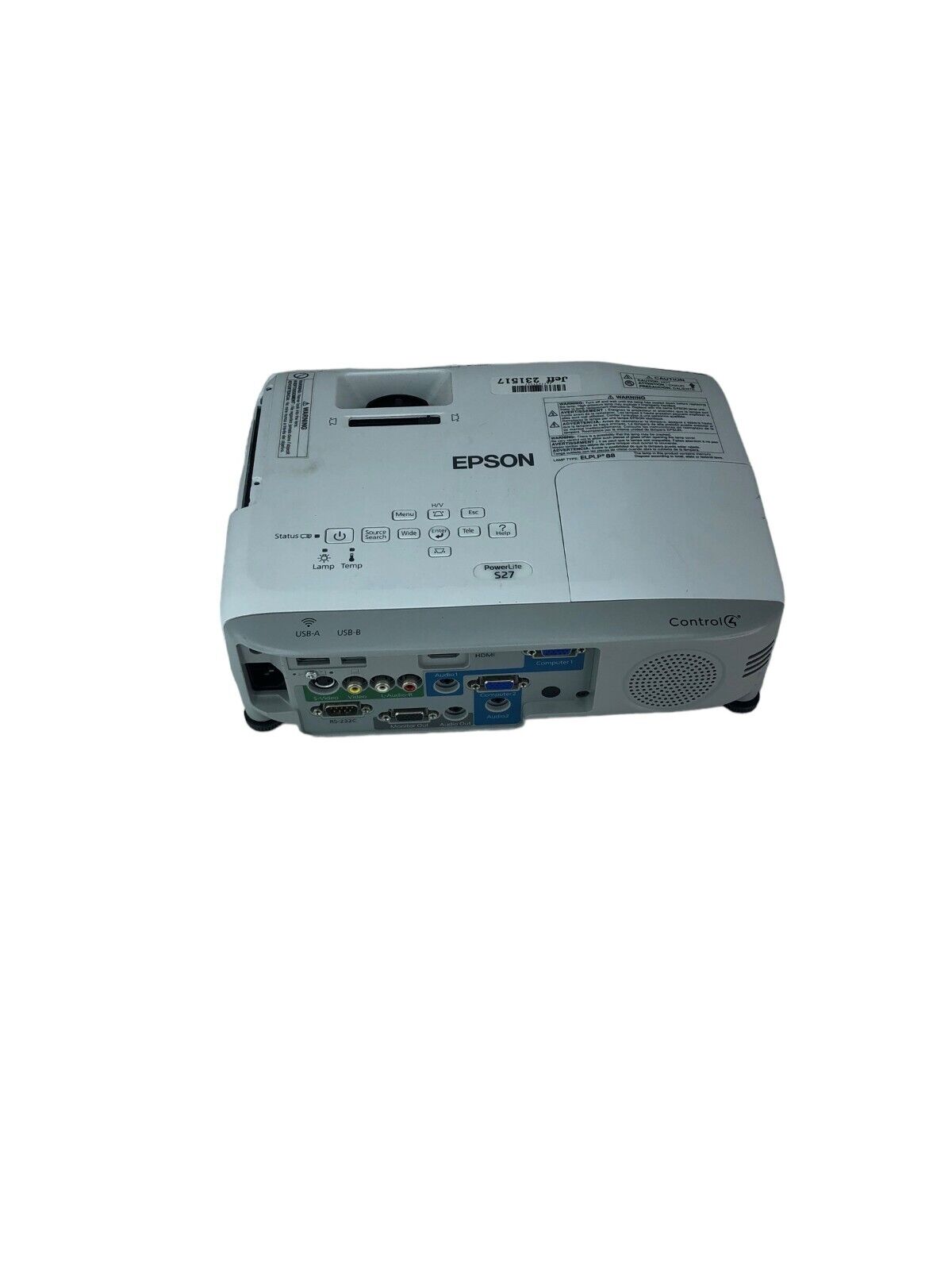 Epson PowerLite S27 SVGA 3LCD Projector H694A