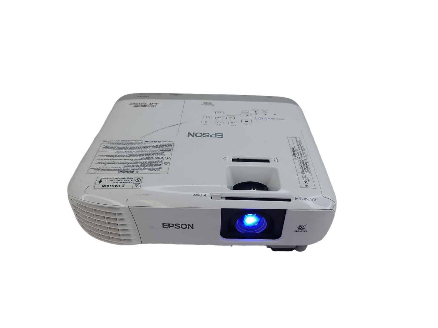 Epson PowerLite W39 3LCD Projector 3500 ANSI 1080p HDMI H856A HDMI