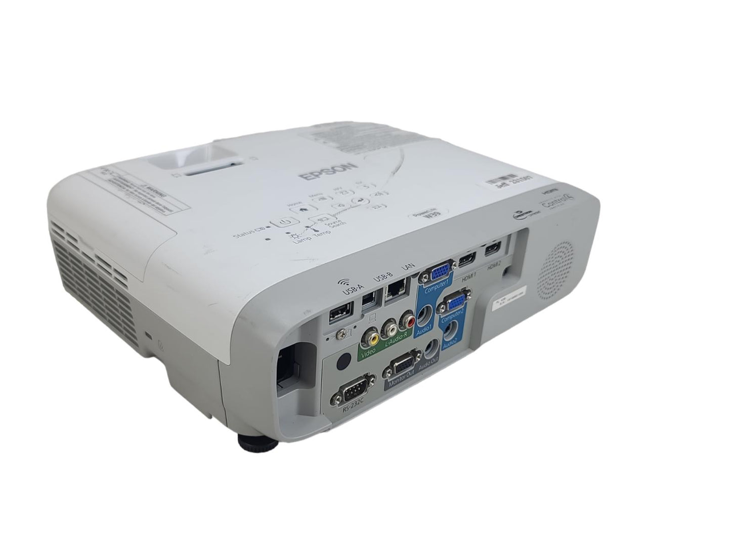 Epson PowerLite W39 3LCD Projector 3500 ANSI 1080p HDMI H856A HDMI