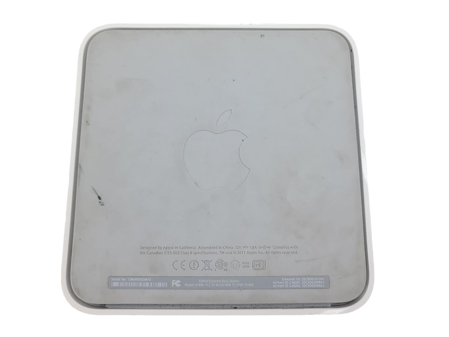 Apple A1408 Airport Extreme 802.11n Wi-Fi Router Base Station