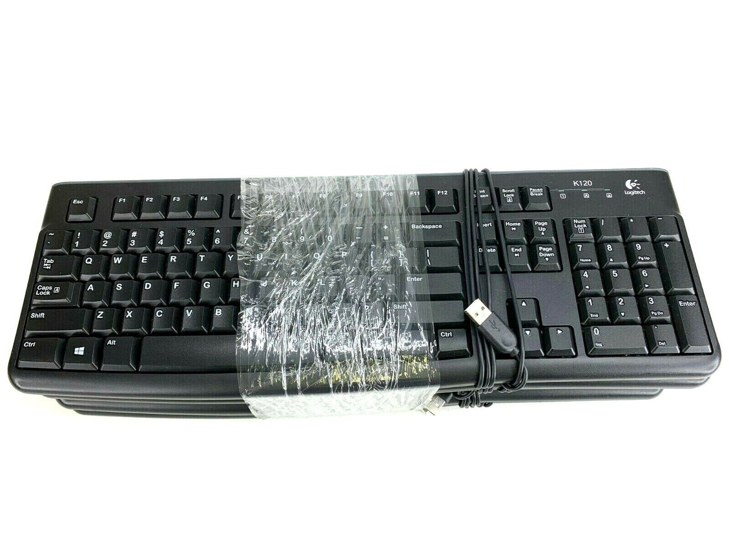 Lot of (5) Logitech K120 USB Wired Keyboard