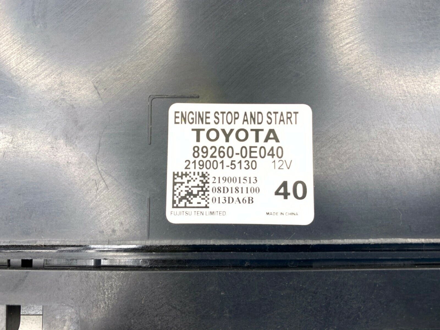 Toyota 89260-0E100 Computer Assembly Engine stop and start