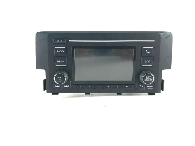 19 Honda Civic Radio Display Screen AM FM player 39100-TBA-A41