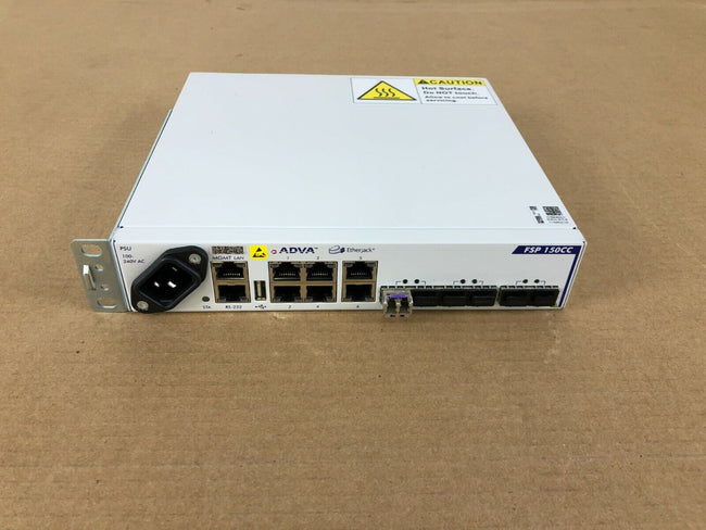 ADVA FSP150CC Optical Network Carrier Ethernet Switch 1078904620-01 AS IS