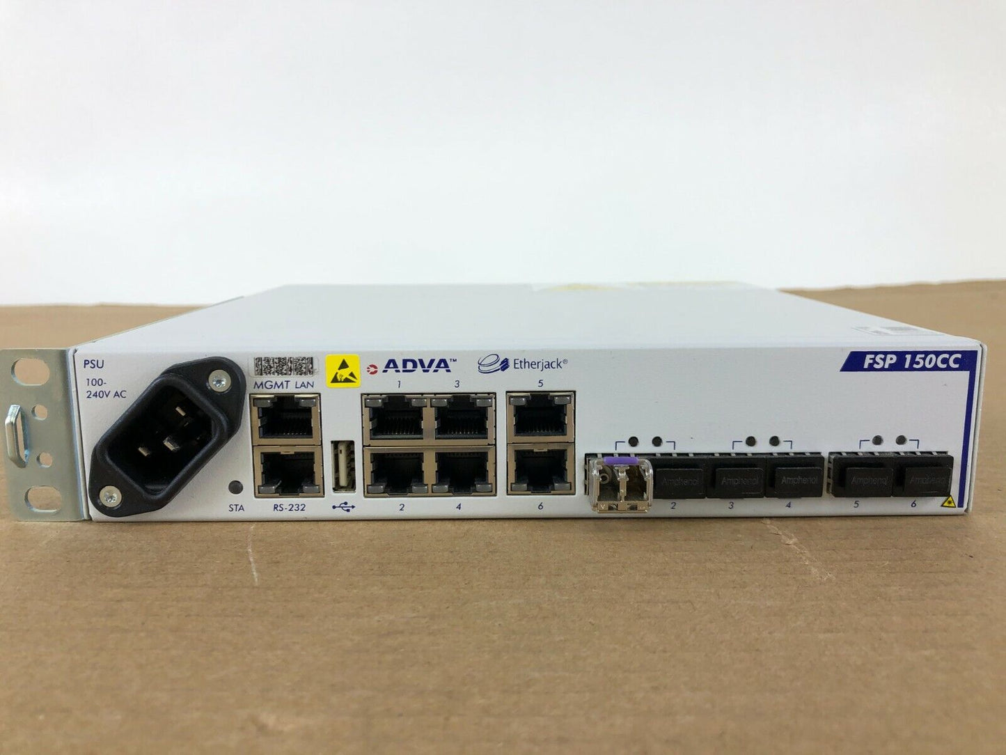 ADVA FSP150CC Optical Network Carrier Ethernet Switch 1078904620-01 AS IS