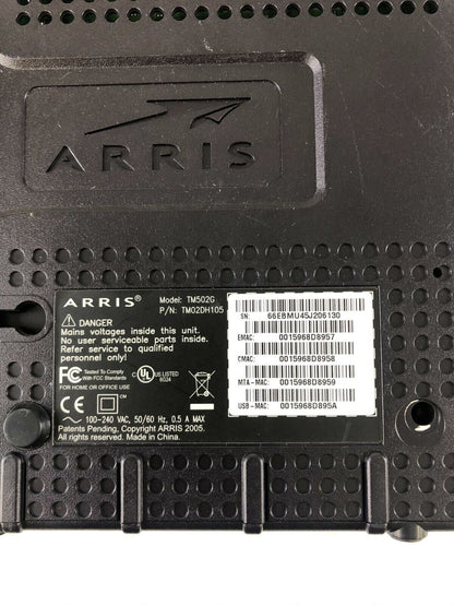 ARRIS Modem Model TM502G