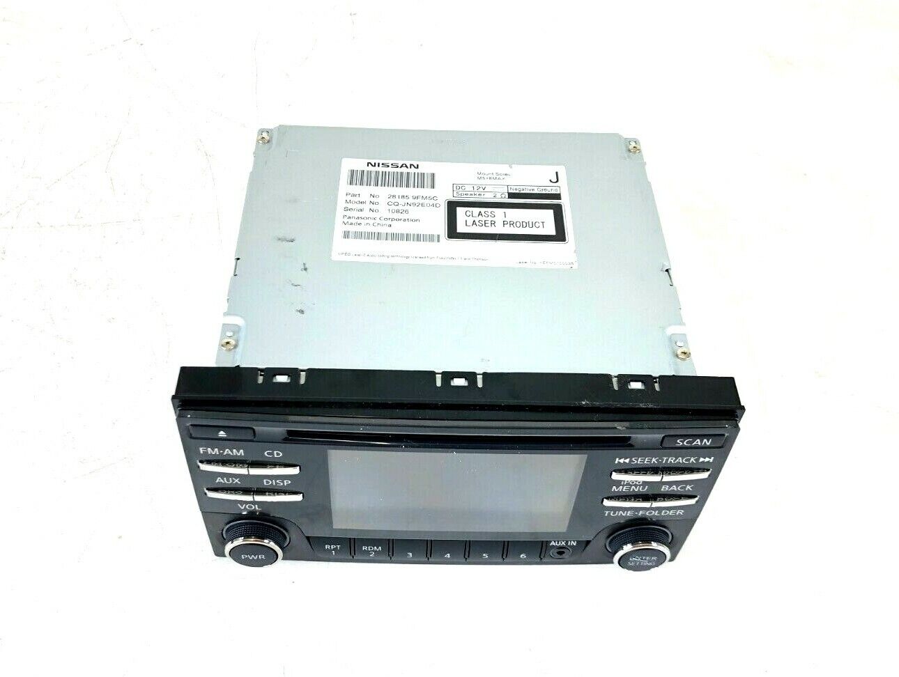 Nissan Sentra Radio Cd XM Bluetooth Player 28185- 9FM5C l CQ-JN92E04D