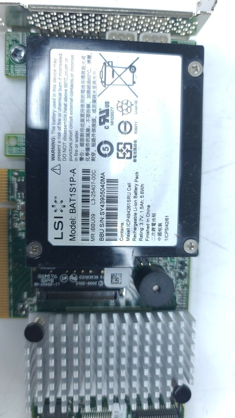 LSI MR SAS 9271-4i 6Gb/s PCI-E 3.0 RAID CONTROLLER  L3-25413-07 W/ BATTERY NICE!