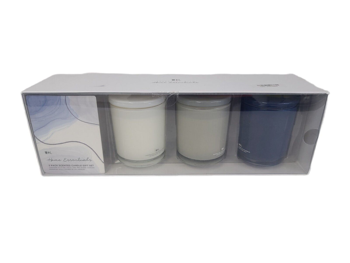 W + L HOME ESSENTIALS 3 PACK SCENTED CANDLE GIFT SET