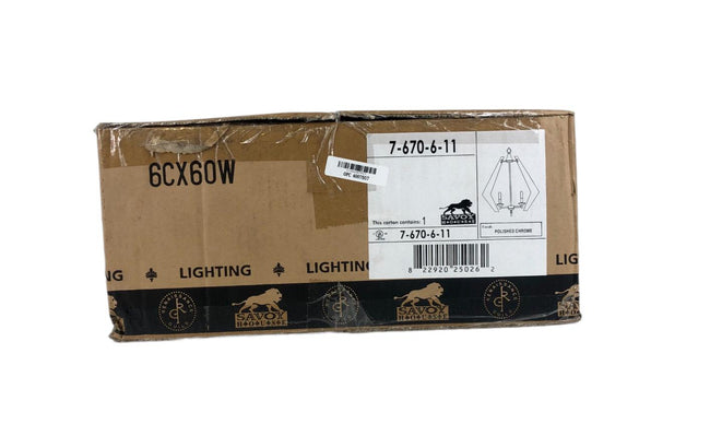 Savoy House 7-670-6-11 6CX60W Light Pendant