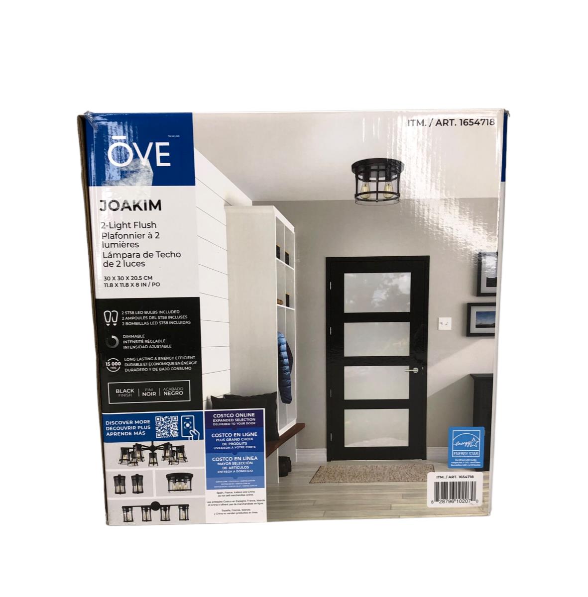 Ove Joakim 1654718 2-light flush New Open Box