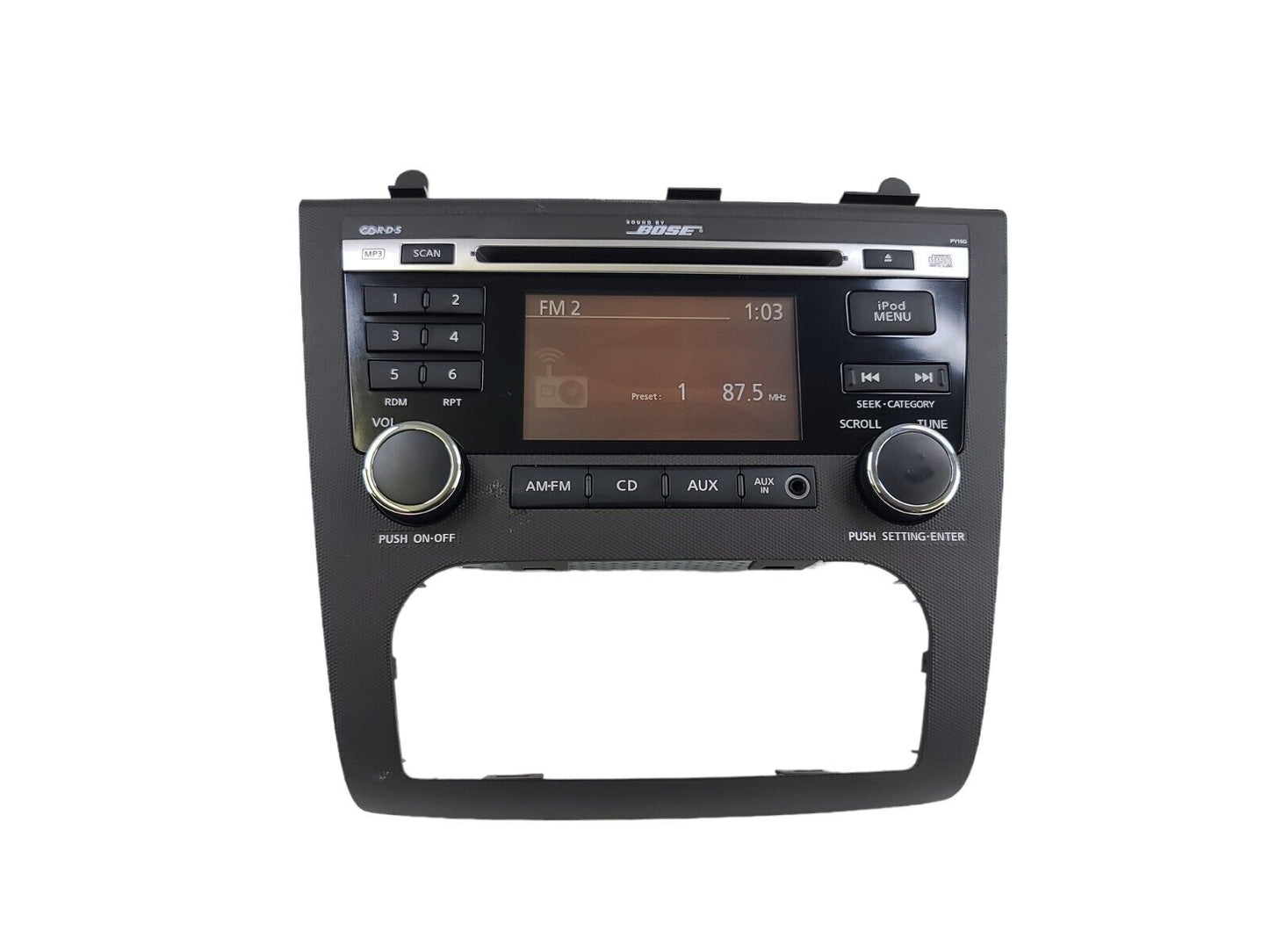 2007-2009 Nissan Altima BOSE Radio 6 Disc Cd Player 28185-ZX05B CQ-JN29814D