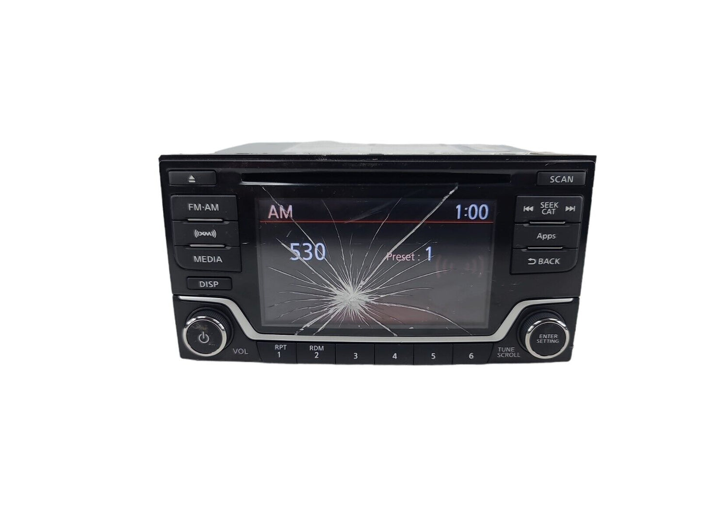 2016 Nissan Versa Radio AM FM XM MP3 CD Player 28185 9MB1A OEM As Is