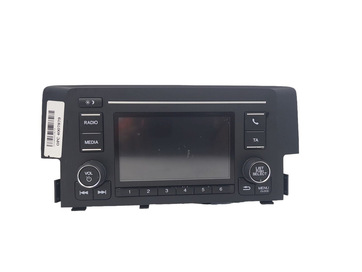 Display Screen 2016 Honda Civic 39100-TEX-R11 OEM Radio Receiver CV-VH55F1FX