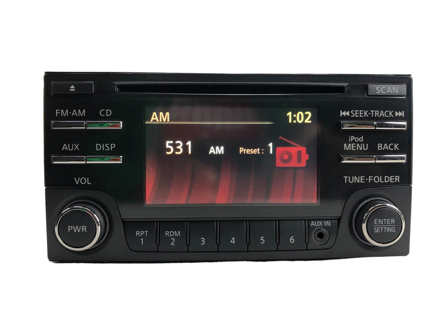 2011 Nissan Rogue CQ-JN83G04D  AM FM Radio CD Player Receiver  281853VW1A