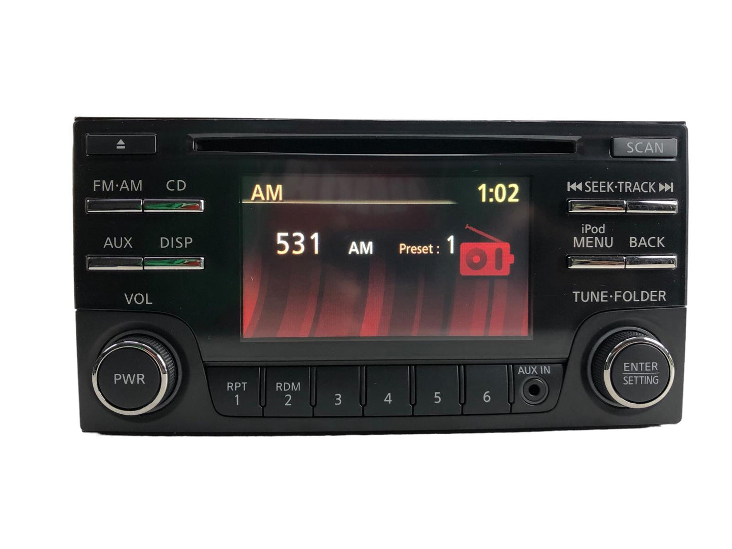 2011 Nissan Rogue CQ-JN83G04D  AM FM Radio CD Player Receiver  281853VW1A