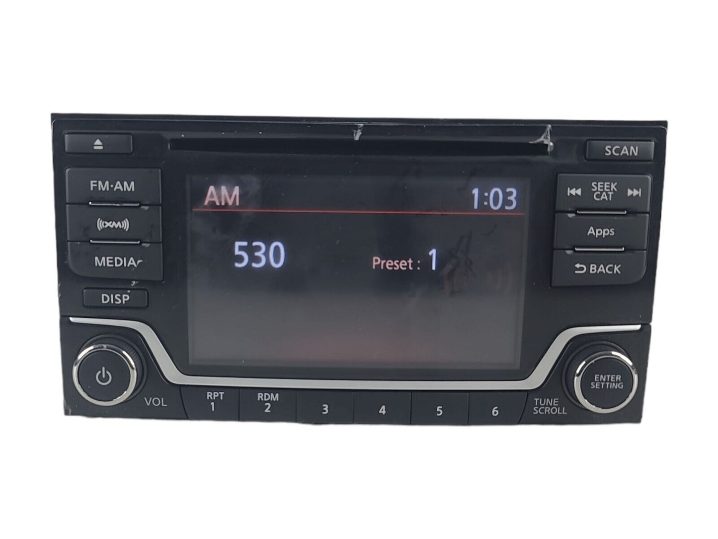 2015-2016 Nissan Versa Radio AM FM XM MP3 CD Player 281859MB1A OEM  CQ-FN85E1GX