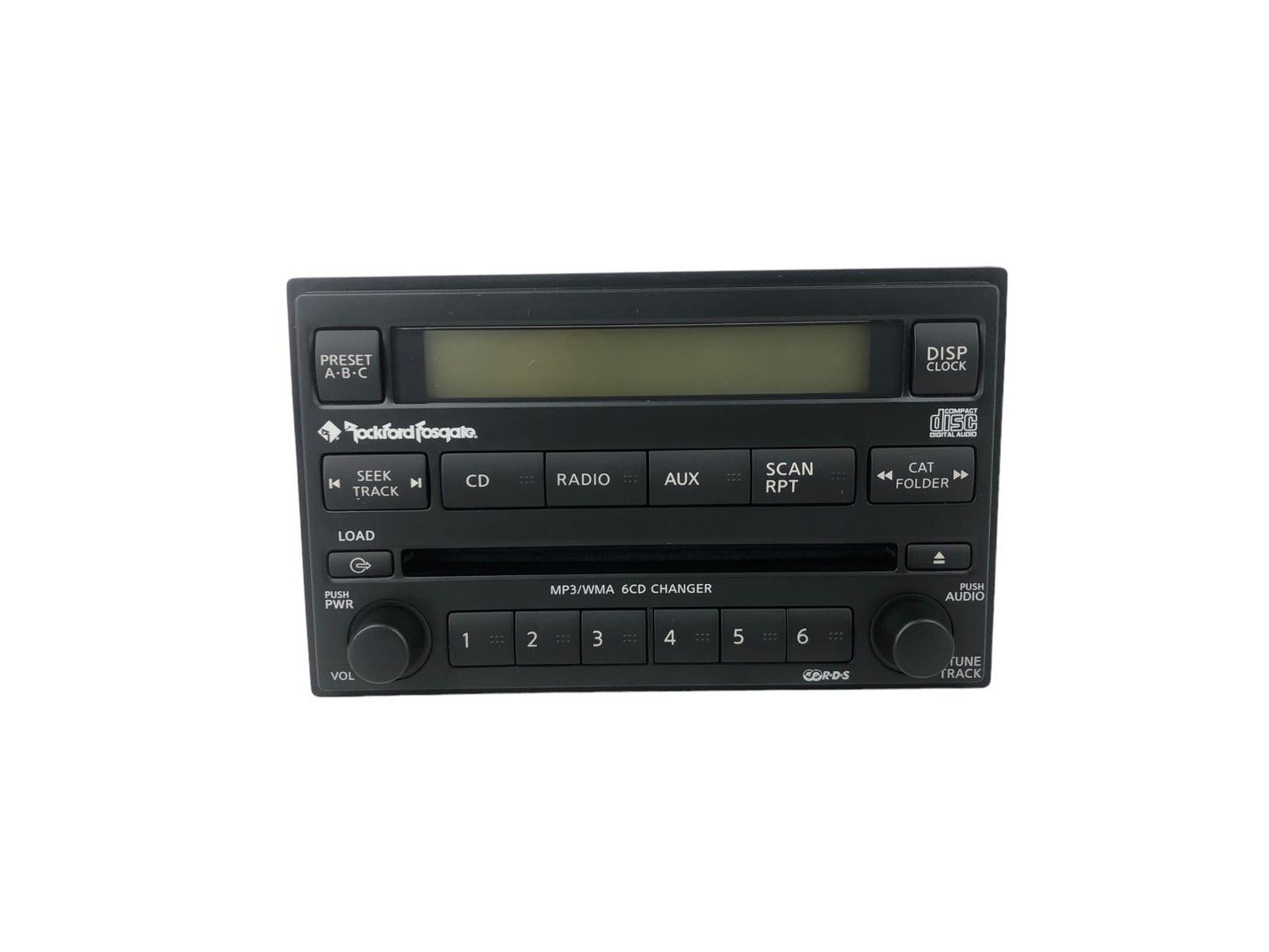 NISSAN Xterra Frontier Rockford Fosgate Radio 6 Disc Changer MP3 CD Player AUX